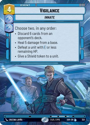 Vigilance (Hyperspace) (323) - SOR - Legendary