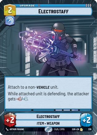 Electrostaff (Hyperspace) (336) - SOR - Rare - Foil