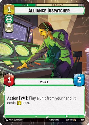 Alliance Dispatcher (Hyperspace) (357) - SOR - Common - Foil