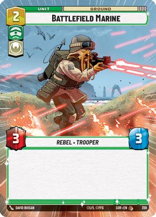 Battlefield Marine (Hyperspace) (359) - SOR - Common - Foil