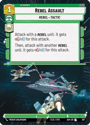 Rebel Assault (Hyperspace) (367) - SOR - Uncommon - Foil