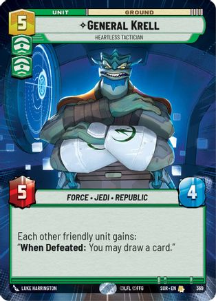 General Krell - Heartless Tactician (Hyperspace) (369) - SOR - Rare