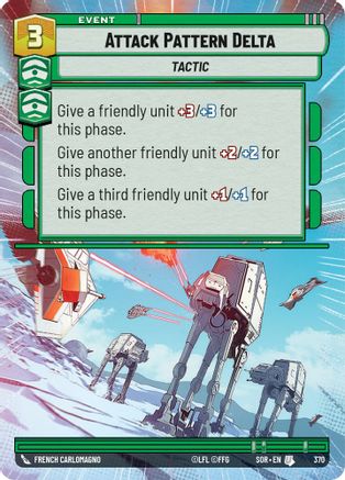 Attack Pattern Delta (Hyperspace) (370) - SOR - Uncommon - Foil