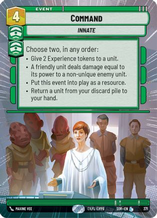 Command (Hyperspace) (371) - SOR - Legendary - Foil
