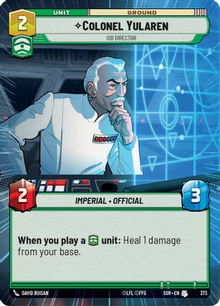 Colonel Yularen - ISB Director (Hyperspace) (373) - SOR - Uncommon