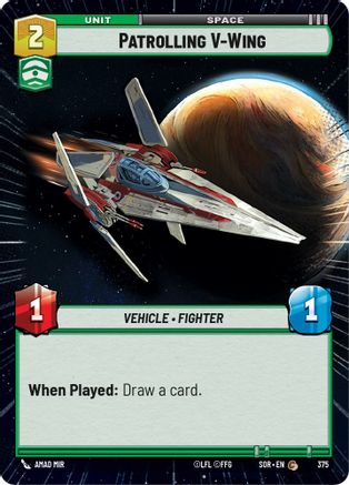 Patrolling V-Wing (Hyperspace) (375) - SOR - Common