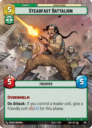 Steadfast Battalion (Hyperspace) (380) - SOR - Common - Foil