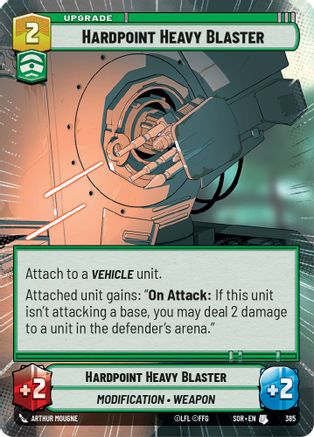 Hardpoint Heavy Blaster (Hyperspace) (385) - SOR - Uncommon