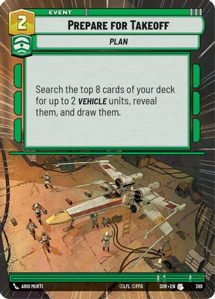Prepare for Takeoff (Hyperspace) (389) - SOR - Uncommon - Foil