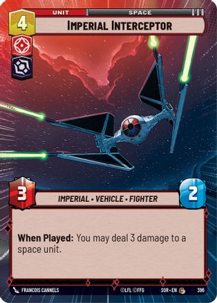 Imperial Interceptor (Hyperspace) (396) - SOR - Common