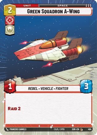 Green Squadron A-Wing (Hyperspace) (404) - SOR - Common