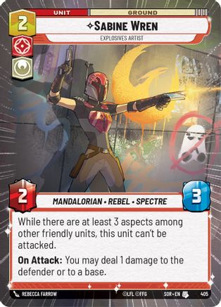 Sabine Wren - Explosives Artist (Hyperspace) (405) - SOR - Uncommon