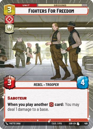 Fighters For Freedom (Hyperspace) (406) - SOR - Uncommon