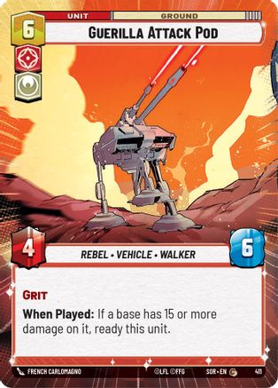 Guerilla Attack Pod (Hyperspace) (411) - SOR - Common - Foil