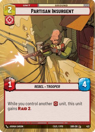 Partisan Insurgent (Hyperspace) (422) - SOR - Common - Foil