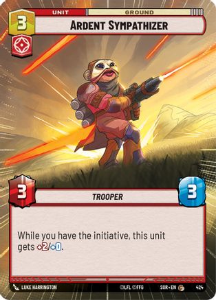 Ardent Sympathizer (Hyperspace) (424) - SOR - Common