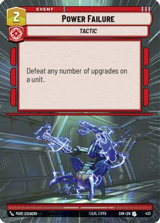 Power Failure (Hyperspace) (433) - SOR - Uncommon - Foil