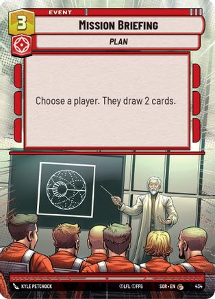 Mission Briefing (Hyperspace) (434) - SOR - Common - Foil