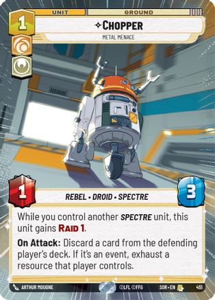 Chopper - Metal Menace (Hyperspace) (451) - SOR - Rare