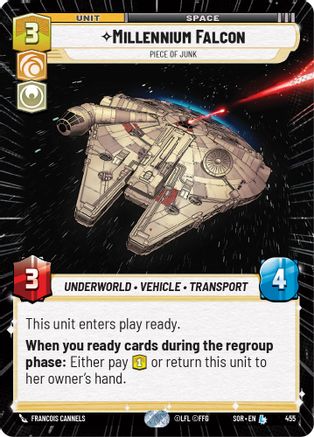 Millennium Falcon - Piece of Junk (Hyperspace) (455) - SOR - Legendary - Foil