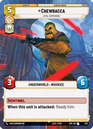Chewbacca - Loyal Companion (Hyperspace) (458) - SOR - Uncommon