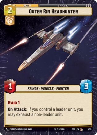 Outer Rim Headhunter (Hyperspace) (470) - SOR - Common