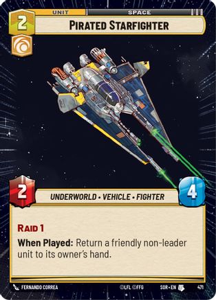 Pirated Starfighter (Hyperspace) (471) - SOR - Uncommon