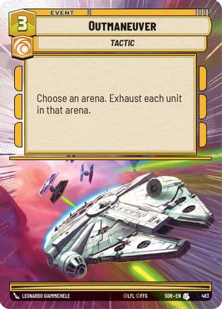Outmaneuver (Hyperspace) (483) - SOR - Uncommon - Foil