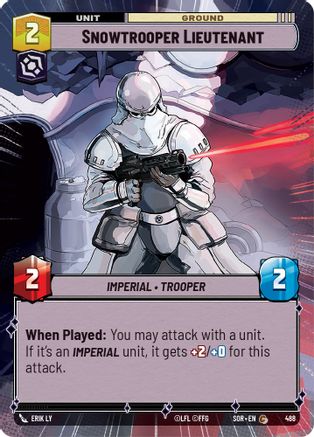 Snowtrooper Lieutenant (Hyperspace) (488) - SOR - Common - Foil