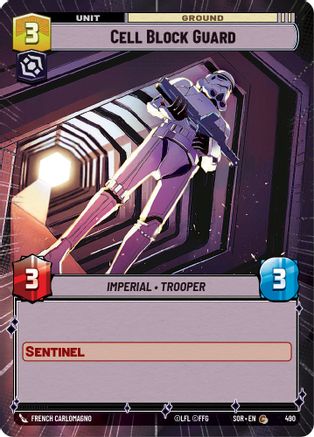 Cell Block Guard (Hyperspace) (490) - SOR - Common - Foil