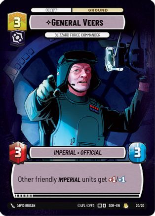General Veers - Blizzard Force Commander (20/20) - SORWPP - Rare