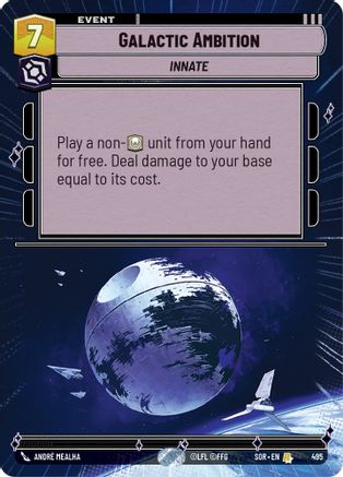 Galactic Ambition (Hyperspace) (495) - SOR - Rare