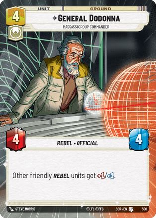 General Dodonna - Massassi Group Commander (Hyperspace) (500) - SOR - Uncommon