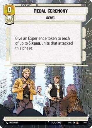 Medal Ceremony (Hyperspace) (503) - SOR - Common - Foil