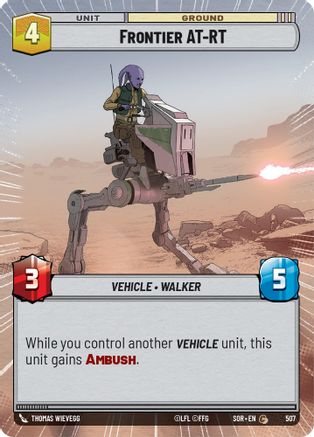 Frontier AT-RT (Hyperspace) (507) - SOR - Common - Foil