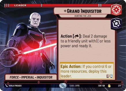 Grand Inquisitor - Hunting the Jedi (Hyperspace) (277) - SOR - Rare