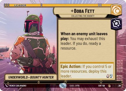 Boba Fett - Collecting the Bounty (Hyperspace) (281) - SOR - Common