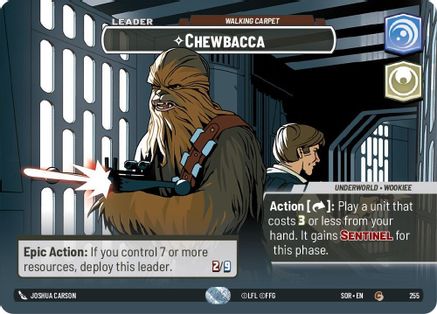 Chewbacca - Walking Carpet (Showcase) (255) - SOR - Common - Foil