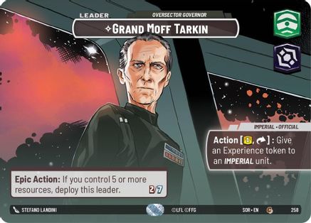 Grand Moff Tarkin - Oversector Governor (Showcase) (258) - SOR - Common - Foil