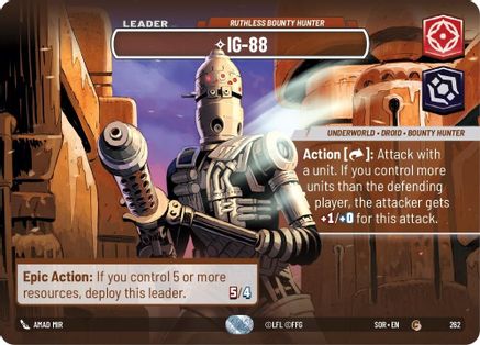 IG-88 - Ruthless Bounty Hunter (Showcase) (262) - SOR - Common - Foil
