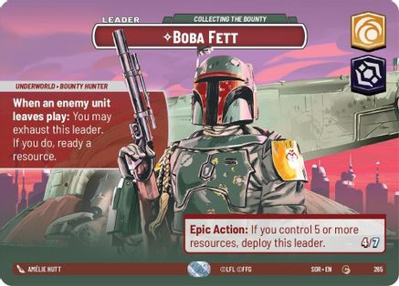 Boba Fett - Collecting the Bounty (Showcase) (265) - SOR - Common - Foil