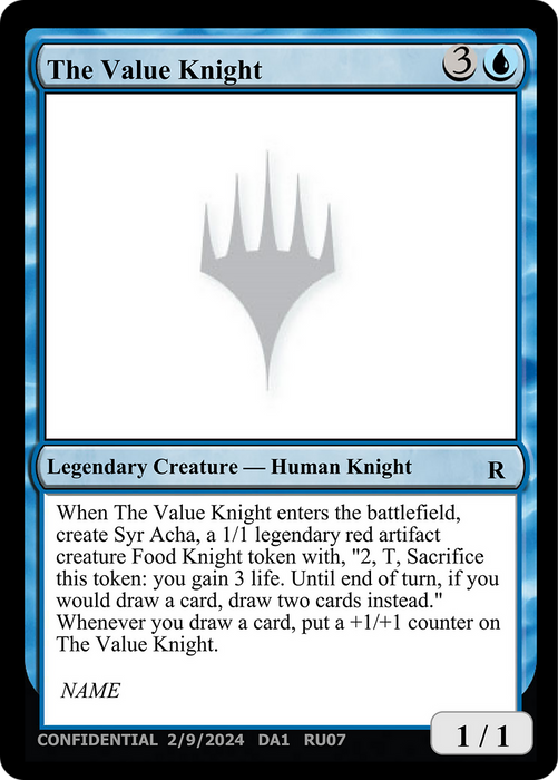 The Value Knight (UNK-RU07A) - rare