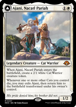 Ajani, Nacatl Pariah // Ajani, Nacatl Avenger (MH3-237) - mythic