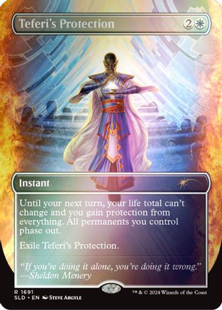 Teferi's Protection (1691) (Rainbow Foil) (SLD-1691) - rare - Foil