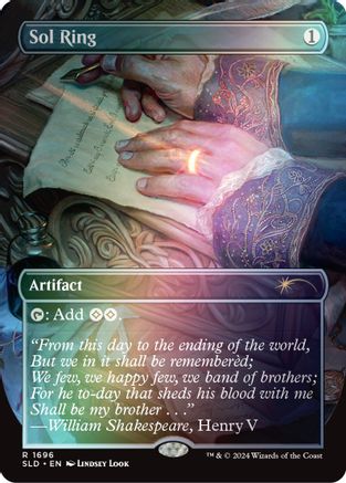 Sol Ring (1696) (Rainbow Foil) (SLD-1696) - rare - Foil