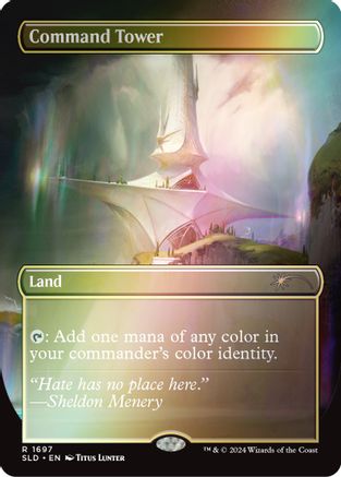 Command Tower (1697) (Rainbow Foil) (SLD-1697) - rare - Foil