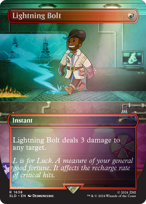 Lightning Bolt (SLD-1638★) - rare (Borderless) - Foil
