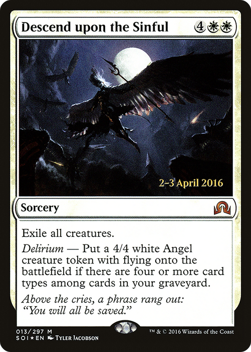 Descend upon the Sinful (PRE-13S) - mythic - Foil
