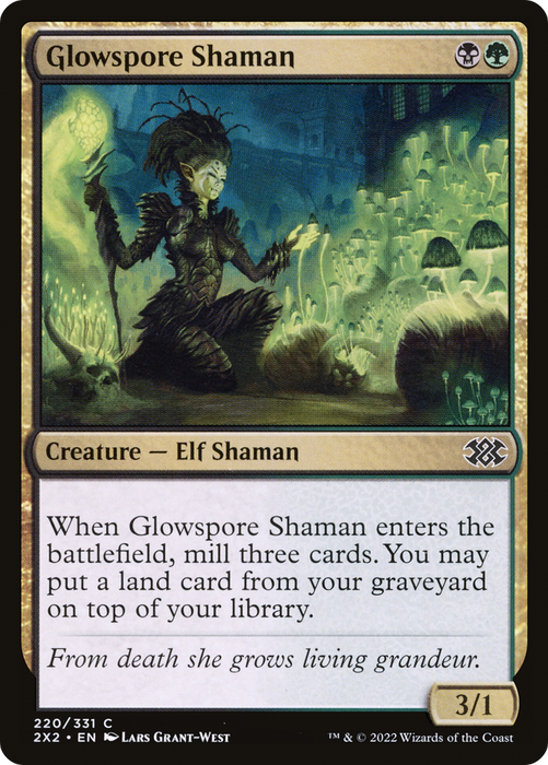 Glowspore Shaman (2X2-220) - common - Foil