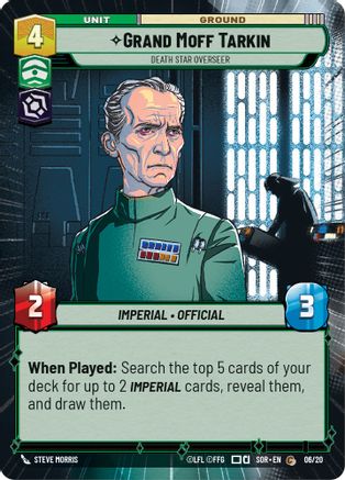 Grand Moff Tarkin - Death Star Overseer (Hyperspace) (06/20) - SORWPP - Common
